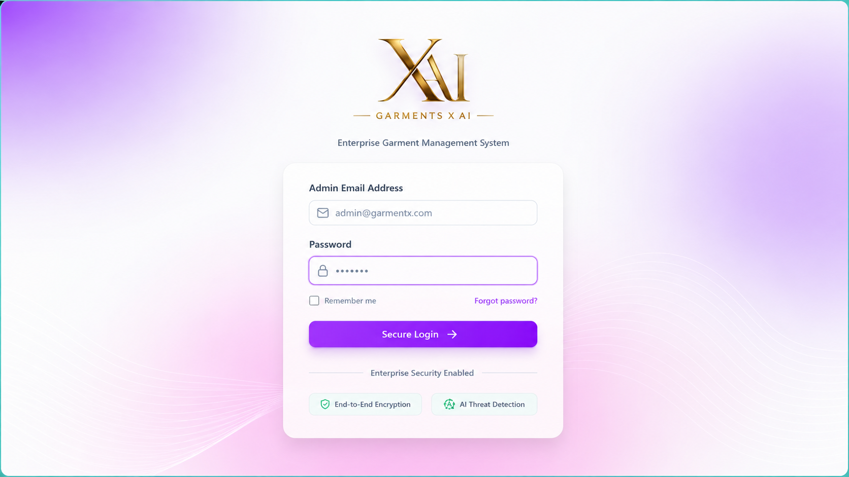 GarmentX AI (Garmet ERP & POS System) screenshot